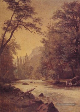 Basse vallée de Yosemite Albert Bierstadt Peinture à l'huile
